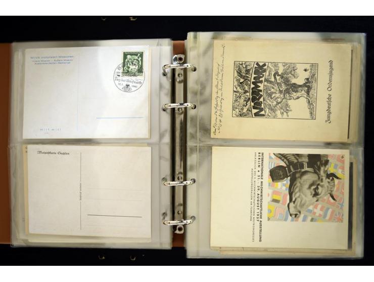 PROPAGANDAKARTEN: 1919/1945, umfangreiche Sammlung mit  über 1000 ungebrauchten und gebrauchten Karten inkl. einigen Werbe- u