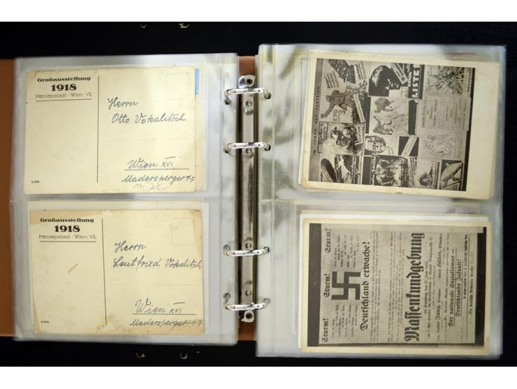 PROPAGANDAKARTEN: 1919/1945, umfangreiche Sammlung mit  über 1000 ungebrauchten und gebrauchten Karten inkl. einigen Werbe- u