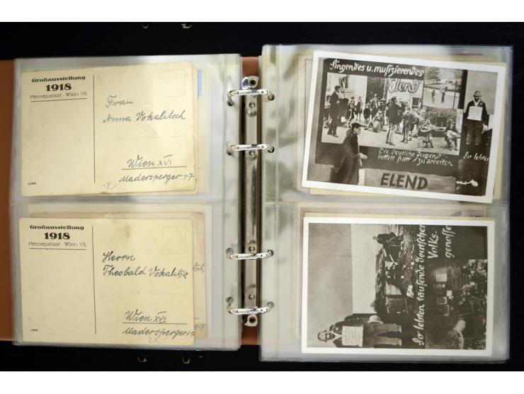 PROPAGANDAKARTEN: 1919/1945, umfangreiche Sammlung mit  über 1000 ungebrauchten und gebrauchten Karten inkl. einigen Werbe- u