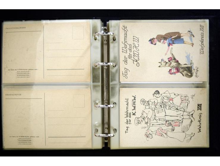PROPAGANDAKARTEN: 1919/1945, umfangreiche Sammlung mit  über 1000 ungebrauchten und gebrauchten Karten inkl. einigen Werbe- u