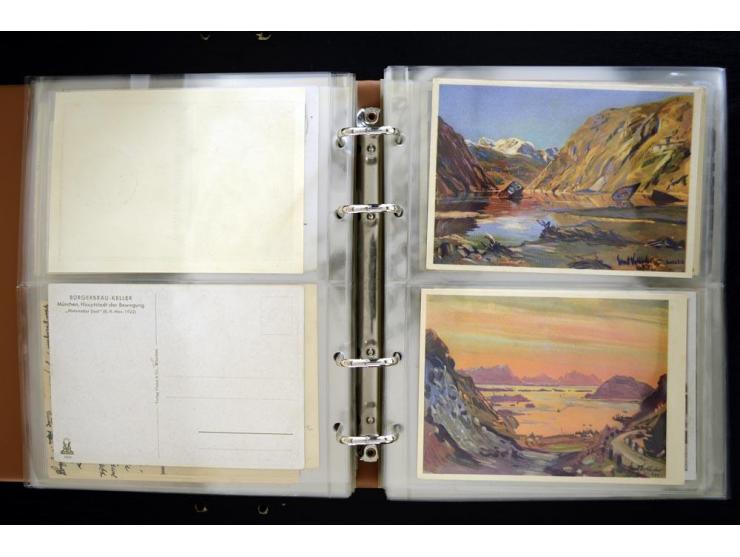 PROPAGANDAKARTEN: 1919/1945, umfangreiche Sammlung mit  über 1000 ungebrauchten und gebrauchten Karten inkl. einigen Werbe- u