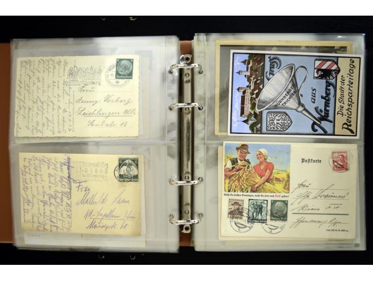 PROPAGANDAKARTEN: 1919/1945, umfangreiche Sammlung mit  über 1000 ungebrauchten und gebrauchten Karten inkl. einigen Werbe- u