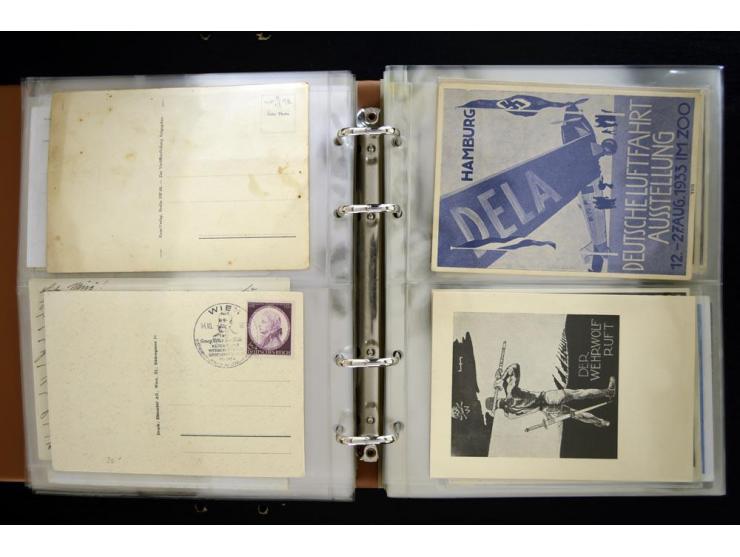PROPAGANDAKARTEN: 1919/1945, umfangreiche Sammlung mit  über 1000 ungebrauchten und gebrauchten Karten inkl. einigen Werbe- u