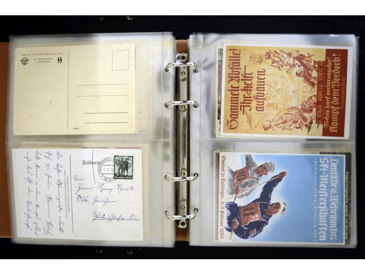 PROPAGANDAKARTEN: 1919/1945, umfangreiche Sammlung mit  über 1000 ungebrauchten und gebrauchten Karten inkl. einigen Werbe- u