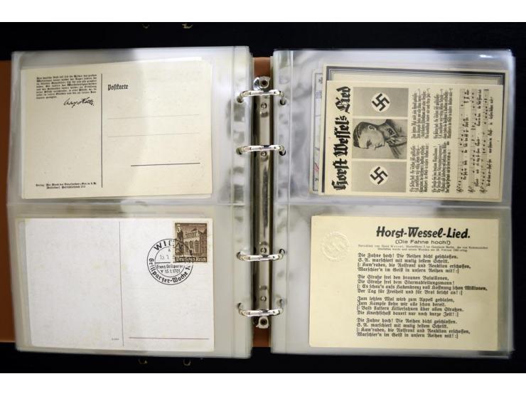 PROPAGANDAKARTEN: 1919/1945, umfangreiche Sammlung mit  über 1000 ungebrauchten und gebrauchten Karten inkl. einigen Werbe- u