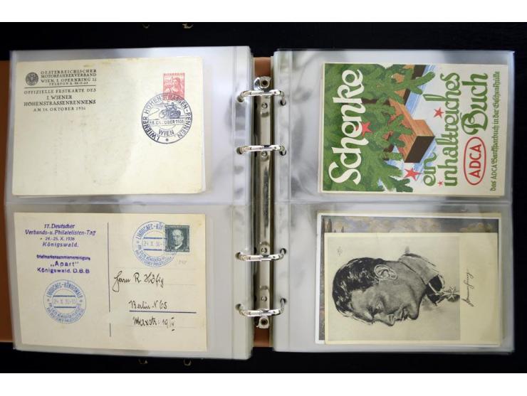 PROPAGANDAKARTEN: 1919/1945, umfangreiche Sammlung mit  über 1000 ungebrauchten und gebrauchten Karten inkl. einigen Werbe- u