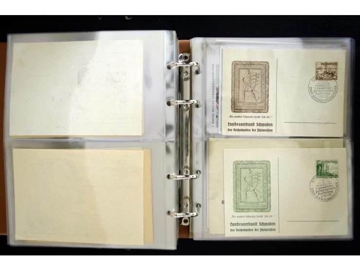 PROPAGANDAKARTEN: 1919/1945, umfangreiche Sammlung mit  über 1000 ungebrauchten und gebrauchten Karten inkl. einigen Werbe- u