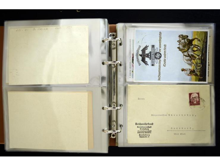 PROPAGANDAKARTEN: 1919/1945, umfangreiche Sammlung mit  über 1000 ungebrauchten und gebrauchten Karten inkl. einigen Werbe- u