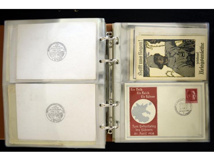 PROPAGANDAKARTEN: 1919/1945, umfangreiche Sammlung mit  über 1000 ungebrauchten und gebrauchten Karten inkl. einigen Werbe- u