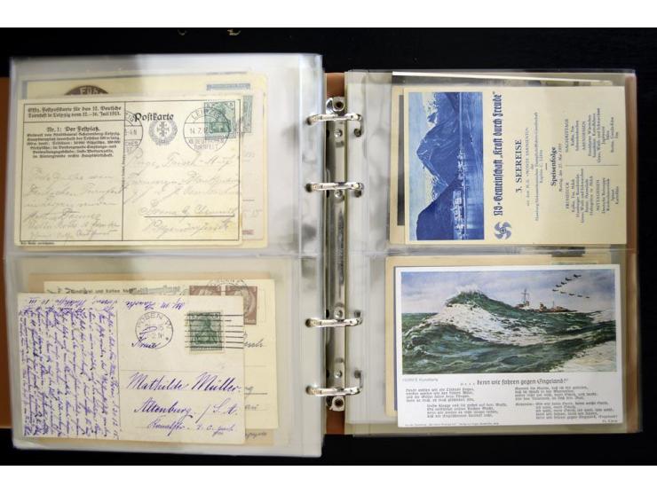 PROPAGANDAKARTEN: 1919/1945, umfangreiche Sammlung mit  über 1000 ungebrauchten und gebrauchten Karten inkl. einigen Werbe- u