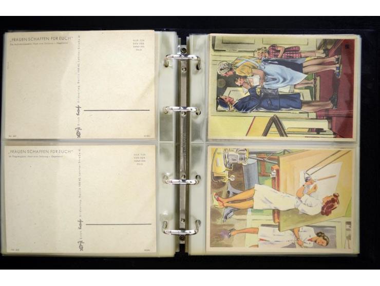 PROPAGANDAKARTEN: 1919/1945, umfangreiche Sammlung mit  über 1000 ungebrauchten und gebrauchten Karten inkl. einigen Werbe- u