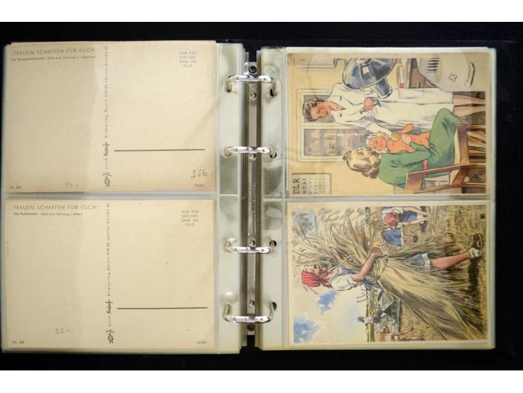 PROPAGANDAKARTEN: 1919/1945, umfangreiche Sammlung mit  über 1000 ungebrauchten und gebrauchten Karten inkl. einigen Werbe- u