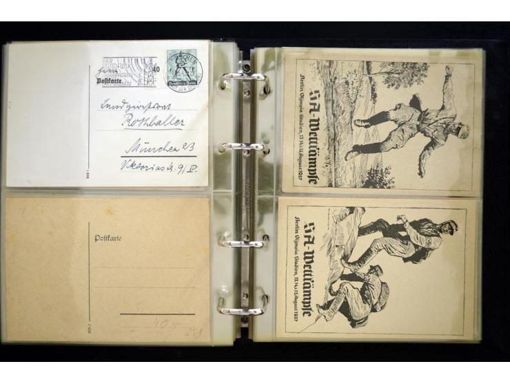 PROPAGANDAKARTEN: 1919/1945, umfangreiche Sammlung mit  über 1000 ungebrauchten und gebrauchten Karten inkl. einigen Werbe- u