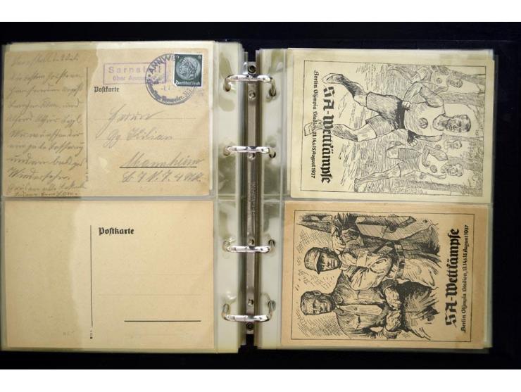 PROPAGANDAKARTEN: 1919/1945, umfangreiche Sammlung mit  über 1000 ungebrauchten und gebrauchten Karten inkl. einigen Werbe- u