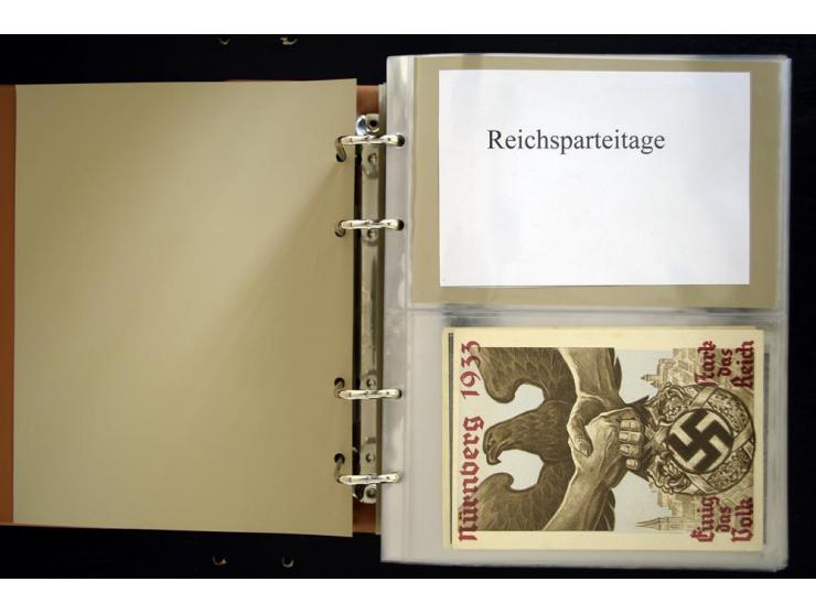 PROPAGANDAKARTEN: 1919/1945, umfangreiche Sammlung mit  über 1000 ungebrauchten und gebrauchten Karten inkl. einigen Werbe- u