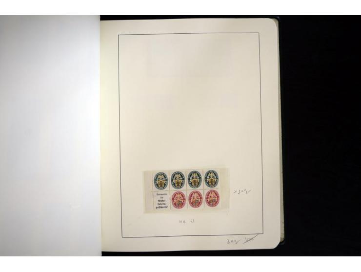 1913/41, ungebrauchte und postfrische Sammlung mit vielen besseren Werten dabei u.a. Mi.-Nr. S1.16, W1 und W4, W11, S35 und H