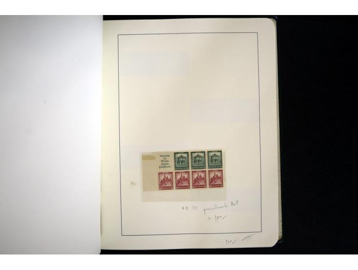 1913/41, ungebrauchte und postfrische Sammlung mit vielen besseren Werten dabei u.a. Mi.-Nr. S1.16, W1 und W4, W11, S35 und H