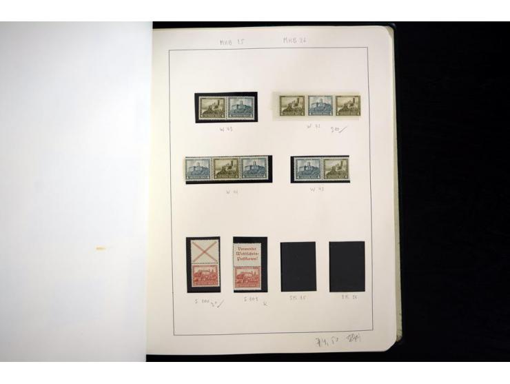1913/41, ungebrauchte und postfrische Sammlung mit vielen besseren Werten dabei u.a. Mi.-Nr. S1.16, W1 und W4, W11, S35 und H
