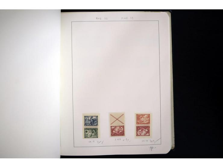 1913/41, ungebrauchte und postfrische Sammlung mit vielen besseren Werten dabei u.a. Mi.-Nr. S1.16, W1 und W4, W11, S35 und H
