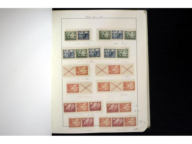 1913/41, ungebrauchte und postfrische Sammlung mit vielen besseren Werten dabei u.a. Mi.-Nr. S1.16, W1 und W4, W11, S35 und H