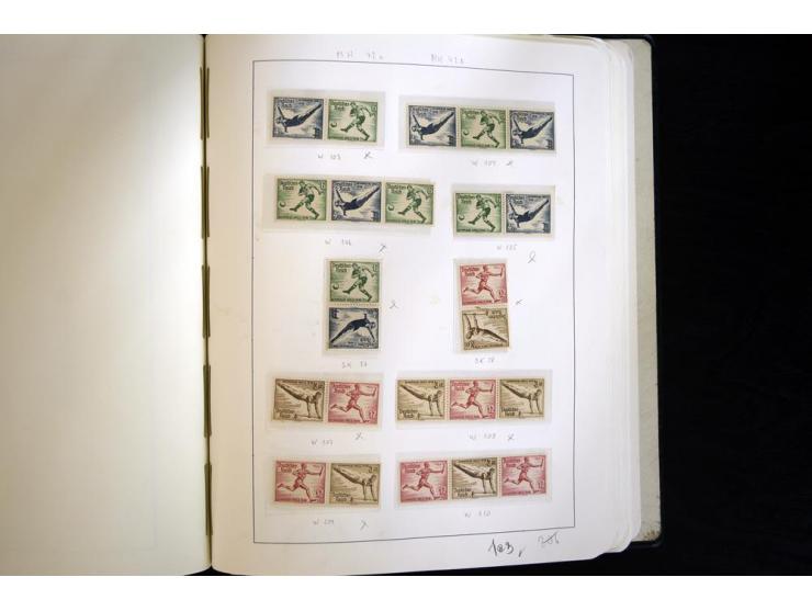 1913/41, ungebrauchte und postfrische Sammlung mit vielen besseren Werten dabei u.a. Mi.-Nr. S1.16, W1 und W4, W11, S35 und H