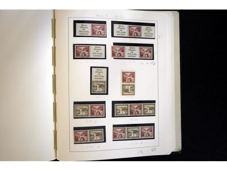 1913/41, ungebrauchte und postfrische Sammlung mit vielen besseren Werten dabei u.a. Mi.-Nr. S1.16, W1 und W4, W11, S35 und H