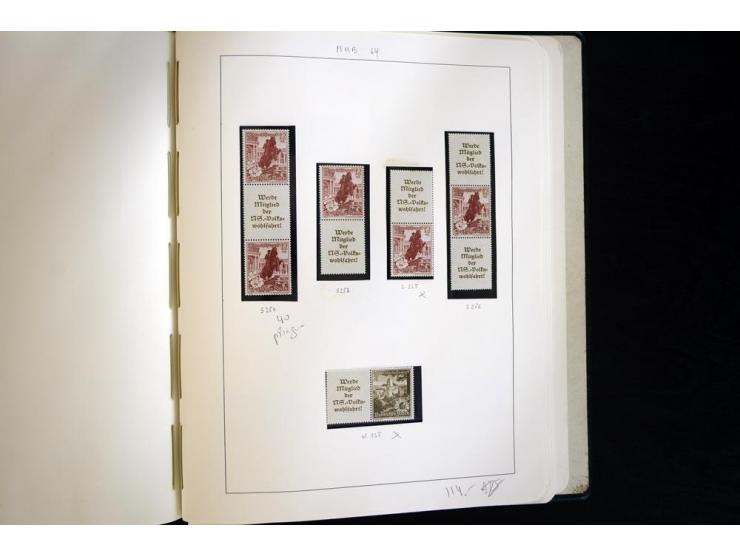 1913/41, ungebrauchte und postfrische Sammlung mit vielen besseren Werten dabei u.a. Mi.-Nr. S1.16, W1 und W4, W11, S35 und H
