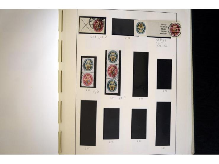 1914/41, gestempelte Sammlung mit vielen besseren Werten, dabei u.a. Mi.-Nr. W.1.3, S 2.25, W2.4, W2.5, W2.8, W2.17 und W31, 