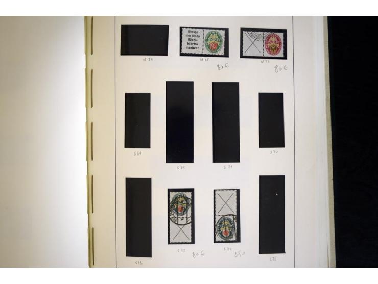 1914/41, gestempelte Sammlung mit vielen besseren Werten, dabei u.a. Mi.-Nr. W.1.3, S 2.25, W2.4, W2.5, W2.8, W2.17 und W31, 