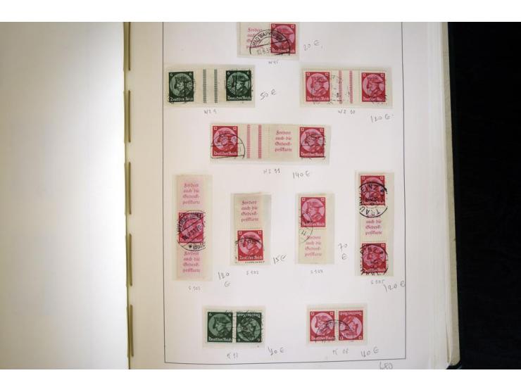 1914/41, gestempelte Sammlung mit vielen besseren Werten, dabei u.a. Mi.-Nr. W.1.3, S 2.25, W2.4, W2.5, W2.8, W2.17 und W31, 