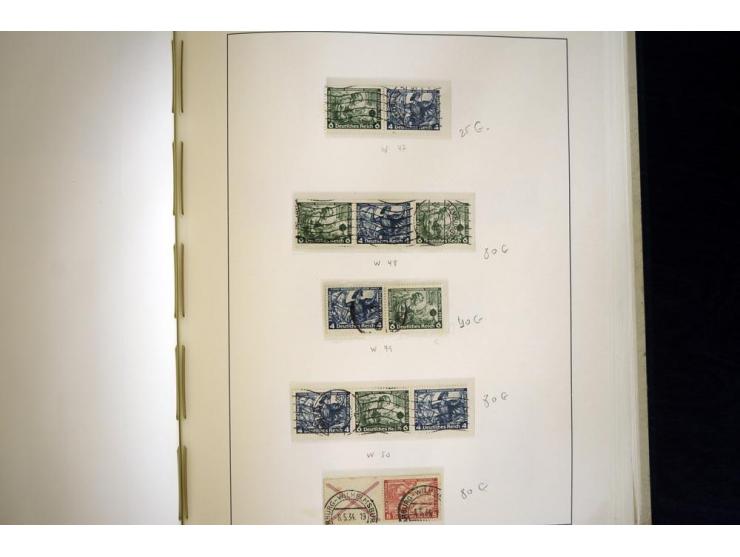 1914/41, gestempelte Sammlung mit vielen besseren Werten, dabei u.a. Mi.-Nr. W.1.3, S 2.25, W2.4, W2.5, W2.8, W2.17 und W31, 