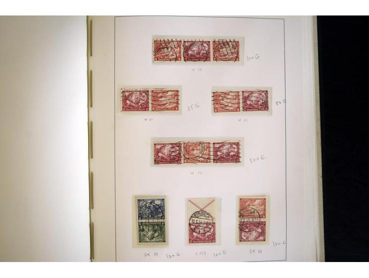 1914/41, gestempelte Sammlung mit vielen besseren Werten, dabei u.a. Mi.-Nr. W.1.3, S 2.25, W2.4, W2.5, W2.8, W2.17 und W31, 
