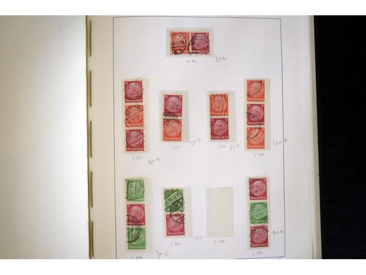 1914/41, gestempelte Sammlung mit vielen besseren Werten, dabei u.a. Mi.-Nr. W.1.3, S 2.25, W2.4, W2.5, W2.8, W2.17 und W31, 