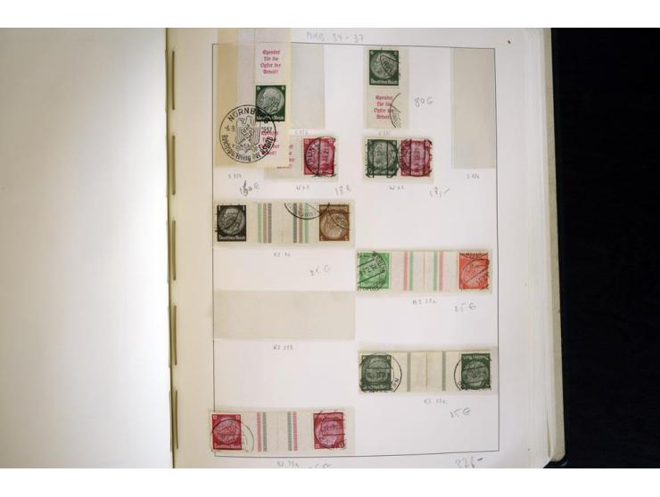 1914/41, gestempelte Sammlung mit vielen besseren Werten, dabei u.a. Mi.-Nr. W.1.3, S 2.25, W2.4, W2.5, W2.8, W2.17 und W31, 