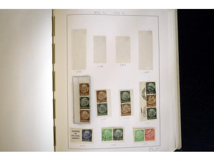1914/41, gestempelte Sammlung mit vielen besseren Werten, dabei u.a. Mi.-Nr. W.1.3, S 2.25, W2.4, W2.5, W2.8, W2.17 und W31, 