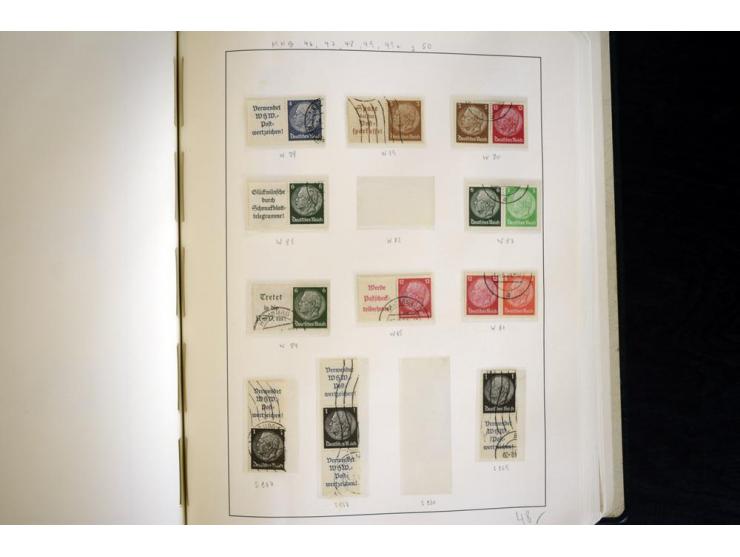 1914/41, gestempelte Sammlung mit vielen besseren Werten, dabei u.a. Mi.-Nr. W.1.3, S 2.25, W2.4, W2.5, W2.8, W2.17 und W31, 