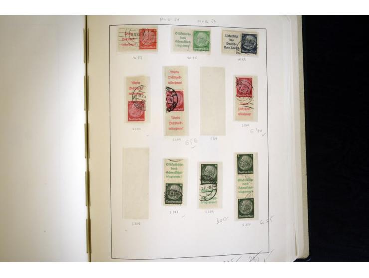 1914/41, gestempelte Sammlung mit vielen besseren Werten, dabei u.a. Mi.-Nr. W.1.3, S 2.25, W2.4, W2.5, W2.8, W2.17 und W31, 