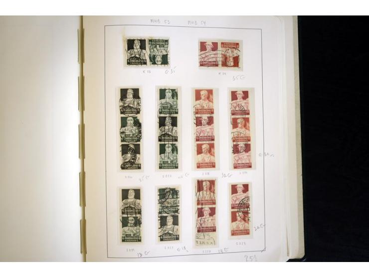 1914/41, gestempelte Sammlung mit vielen besseren Werten, dabei u.a. Mi.-Nr. W.1.3, S 2.25, W2.4, W2.5, W2.8, W2.17 und W31, 