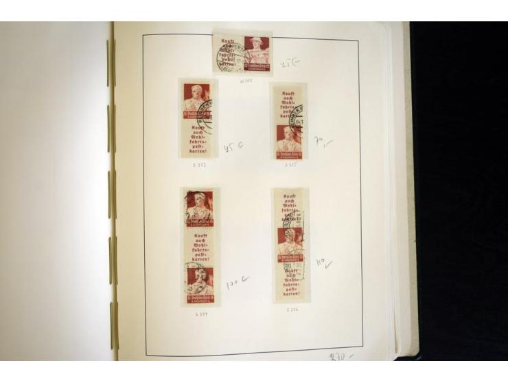 1914/41, gestempelte Sammlung mit vielen besseren Werten, dabei u.a. Mi.-Nr. W.1.3, S 2.25, W2.4, W2.5, W2.8, W2.17 und W31, 