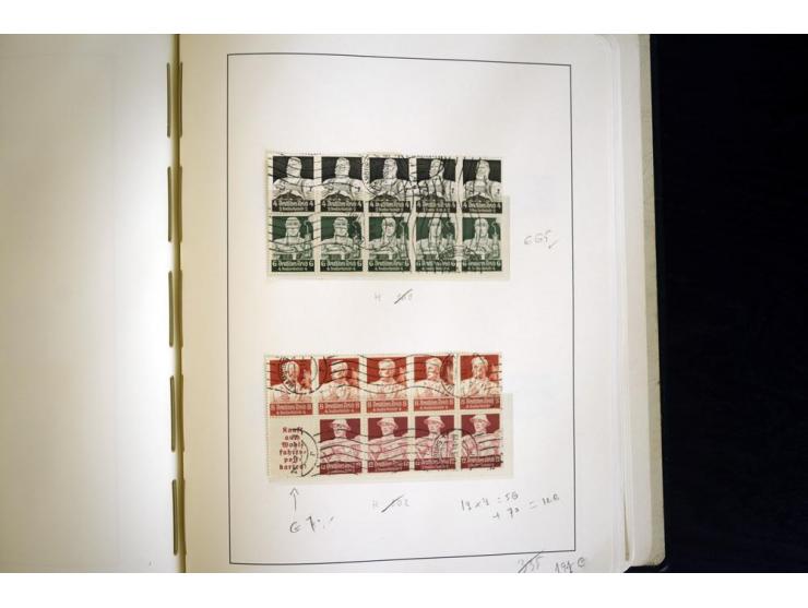 1914/41, gestempelte Sammlung mit vielen besseren Werten, dabei u.a. Mi.-Nr. W.1.3, S 2.25, W2.4, W2.5, W2.8, W2.17 und W31, 