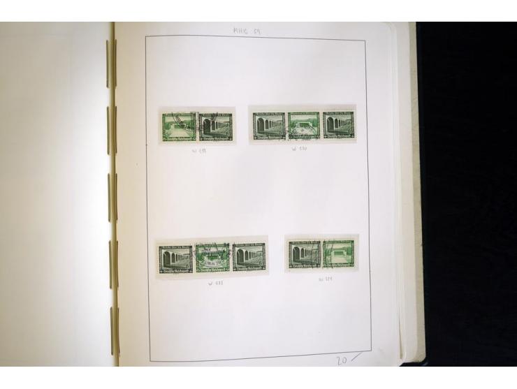 1914/41, gestempelte Sammlung mit vielen besseren Werten, dabei u.a. Mi.-Nr. W.1.3, S 2.25, W2.4, W2.5, W2.8, W2.17 und W31, 