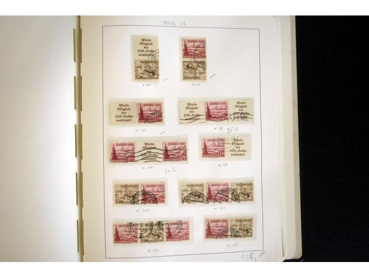 1914/41, gestempelte Sammlung mit vielen besseren Werten, dabei u.a. Mi.-Nr. W.1.3, S 2.25, W2.4, W2.5, W2.8, W2.17 und W31, 