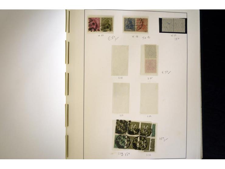 1914/41, gestempelte Sammlung mit vielen besseren Werten, dabei u.a. Mi.-Nr. W.1.3, S 2.25, W2.4, W2.5, W2.8, W2.17 und W31, 