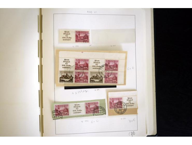 1914/41, gestempelte Sammlung mit vielen besseren Werten, dabei u.a. Mi.-Nr. W.1.3, S 2.25, W2.4, W2.5, W2.8, W2.17 und W31, 