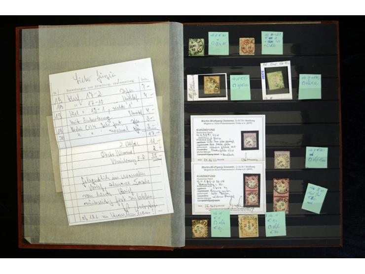 1865/1878, umfangreiche Sammlung von Berlin bis Zabern mit rund 300 Briefen und einigen hundert Briefstücken und losen Marken