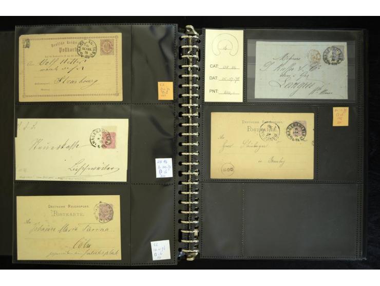 1865/1878, umfangreiche Sammlung von Berlin bis Zabern mit rund 300 Briefen und einigen hundert Briefstücken und losen Marken