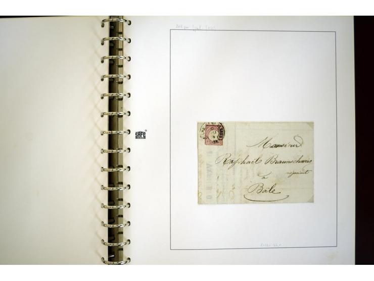 1865/1878, umfangreiche Sammlung von Berlin bis Zabern mit rund 300 Briefen und einigen hundert Briefstücken und losen Marken