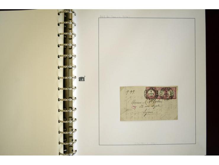 1865/1878, umfangreiche Sammlung von Berlin bis Zabern mit rund 300 Briefen und einigen hundert Briefstücken und losen Marken