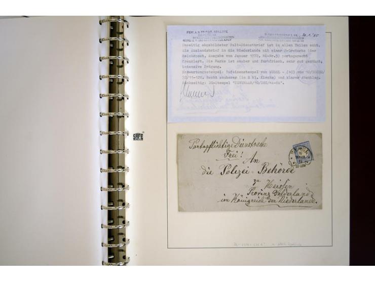 1865/1878, umfangreiche Sammlung von Berlin bis Zabern mit rund 300 Briefen und einigen hundert Briefstücken und losen Marken