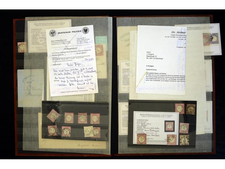 1865/1878, umfangreiche Sammlung von Berlin bis Zabern mit rund 300 Briefen und einigen hundert Briefstücken und losen Marken